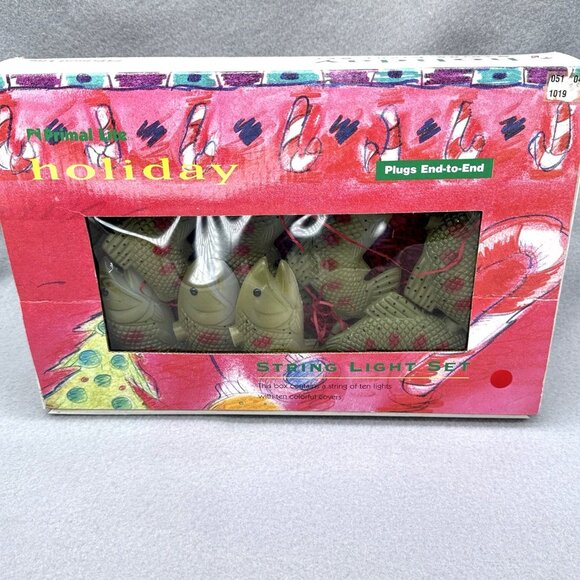 Vintage Trout Fish Blow Molds String Lights Indoor Man Cave Holiday 12" 1997 - Picture 3 of 16